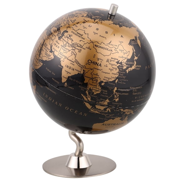 RENACLIPY Retro Desktop Globe with Stand, Decorative Educational World Map for Home, School, Office, Study Room