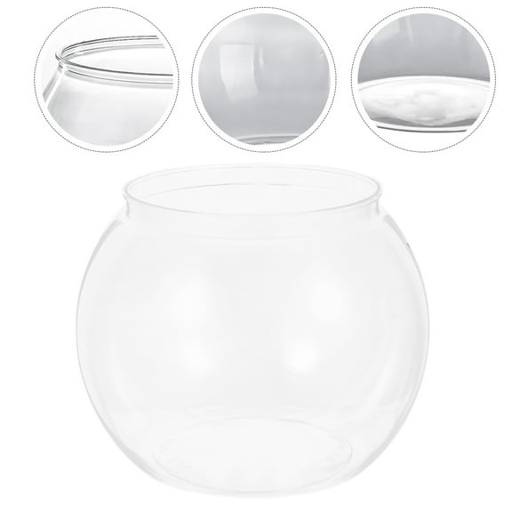 RENACLIPY Goldfish Aquarium Tank Transparent PET Unbreakable For Pet Owners 1 Set