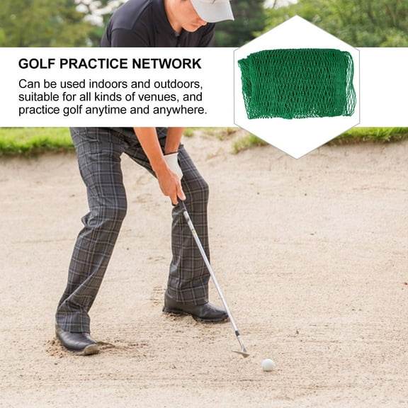 RENACLIPY Golf Impact Screen HDPE Green Sports Training for Backyard Practice and Indoor Use 1Pcs