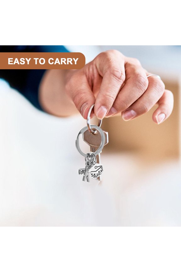 2024 Graduation Keychain Stainless Steel Memory Keepsake, Key Decoration Accessory for Graduates, 1 Piece