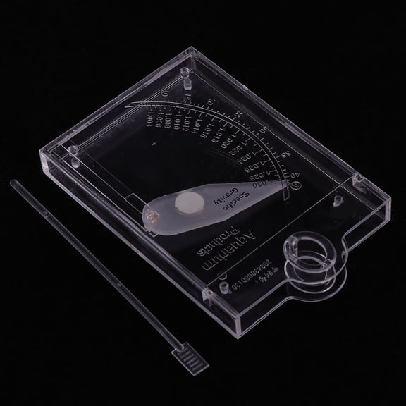RENACLIPY White Automatic Gravimeter Hydrometer for Fish Tanks Aquarium Easy to Use Accurate Measurement
