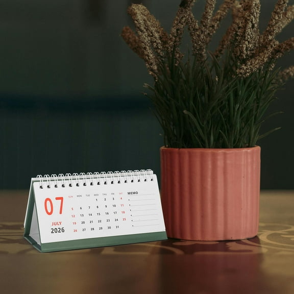 RENACLIPY 2026 Green Desk Calendar for Office 18 Months Practical and Versatile