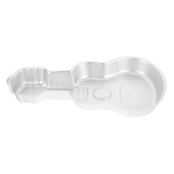 RENACLIPY Guitar Shaped Cake Mold Aluminum Non-Stick Bakeware for Music Parties and Celebrations