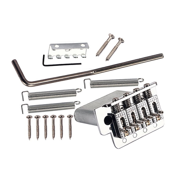 RENACLIPY Metal Guitar Bridge Replacement Part with Accessories Kit for Musicians and Guitar Repair