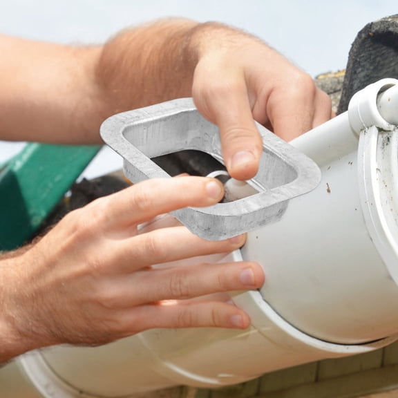 RENACLIPY Aluminium Alloy Rain Gutter Replacement Outlet 1 Pack for Villa Drainage System and Easy to Install