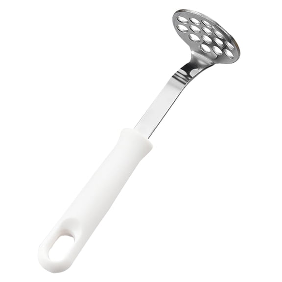 RENACLIPY Large White Potato Masher with PP Handle, Kitchen Tool for Easy Mashing, 1 Set for Home Cooking