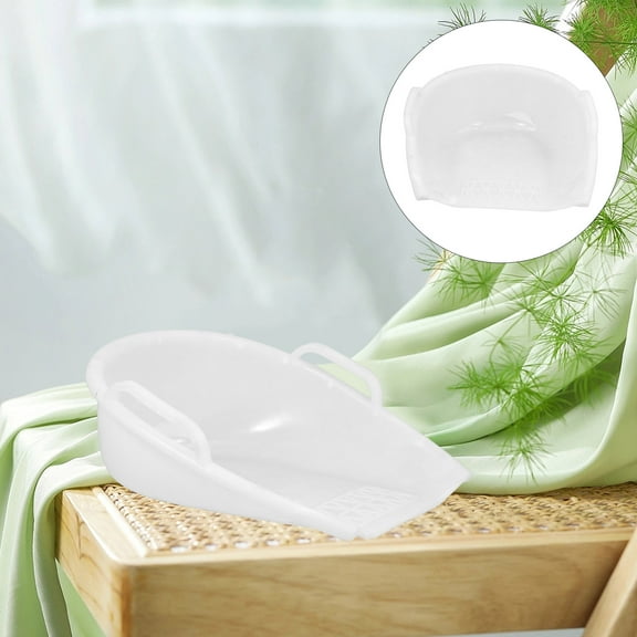 RENACLIPY White Plastic Dustpan for Desktop, Home, and Office Cleaning Tasks with Lightweight Design