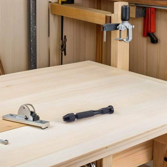 RENACLIPY Handheld Pin Vice Drill with Grooved Grip and 20 Size Drill Bits for Accurate Craft Drilling