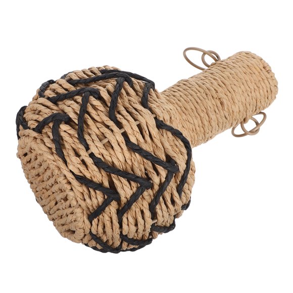 RENACLIPY Handwoven Flower Vase Paper Rope Black 1Pcs Vintage Table Centerpiece for Dining Area