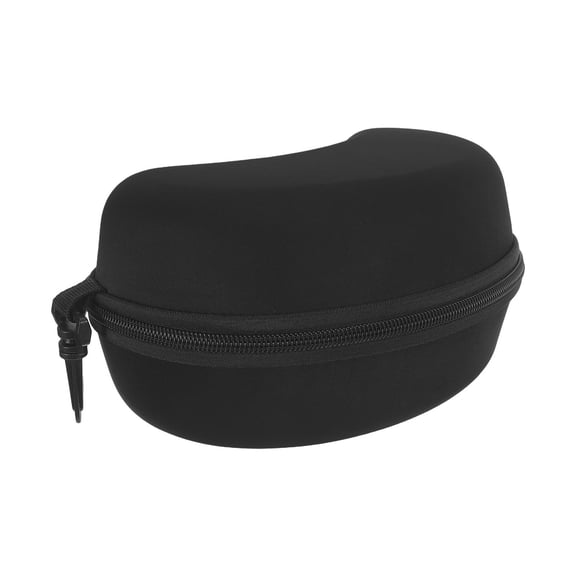 RENACLIPY Black Hard Shell Ski Case with Protective Lens Compartment, Travel and Snow Sports Gear Storage Bag