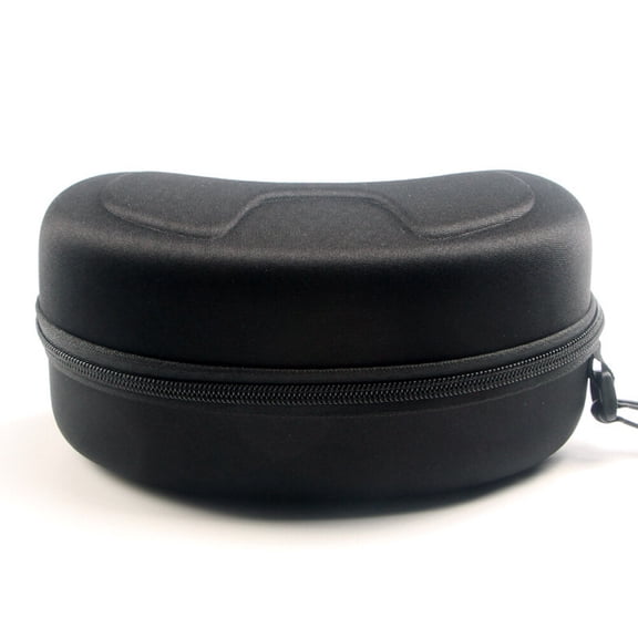 RENACLIPY Hard Ski Goggle Case Impact Resist Fleece Lined Black 1Pack