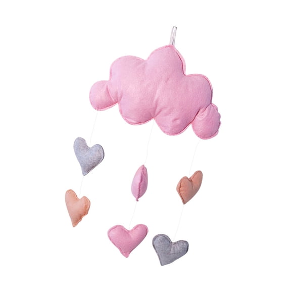 RENACLIPY Baby Shower Decorations Girl Cloud Raindrop Hanging Decor Pink Wall Decoration for Nursery 1Pcs
