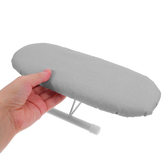 RENACLIPY Travel Ironing Station Foldable Design Grey Metal Fabric Portable Ironing Board for Home and Travel Use