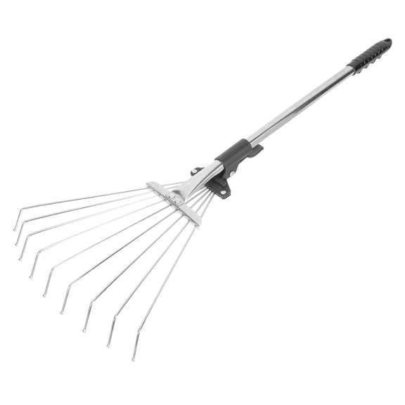RENACLIPY Heavy Duty Telescopic Gardening Rake in Assorted Colors for Soil and Grass Maintenance
