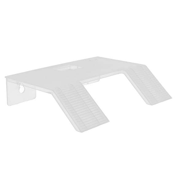 RENACLIPY Hermit Crab Food Dish and Climbing Platform ABS White 1 Pack for Feeding Turtles, Geckos, and Lizards