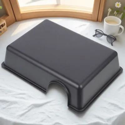 RENACLIPY Hiding Cave For Reptile Turtle Cave Black 1Pcs