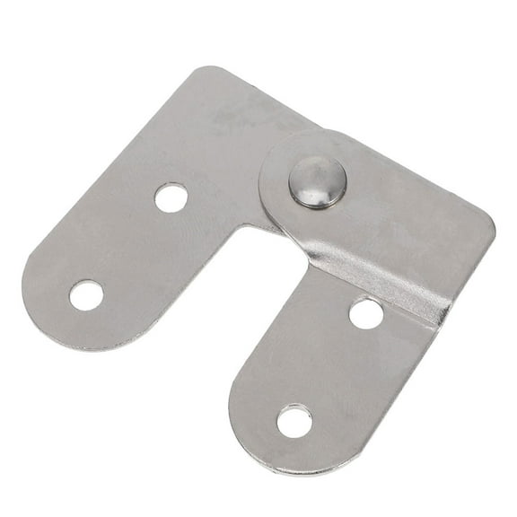 RENACLIPY Fold Down Table Hinges Iron Folding Table Hinge Silver Friction Reduction for Furniture 1Set