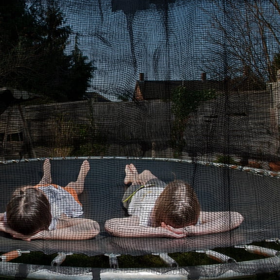 RENACLIPY High Strength Black Trampoline Safety Enclosure Netting Replacement for Home Use
