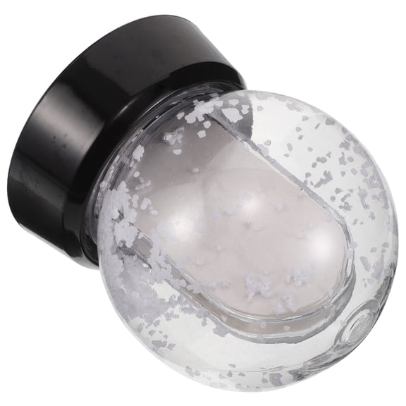 RENACLIPY Clear Plastic Snow Globe with Photo Insert and Black Base for Holiday Decor