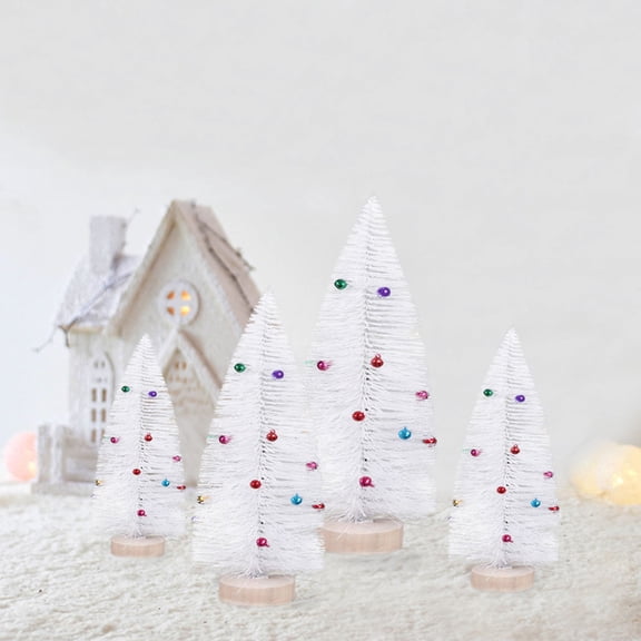 RENACLIPY White Sisal Tree Desktop Decor, 1 Piece Decorative Ornament for Home, Office, and Living Room
