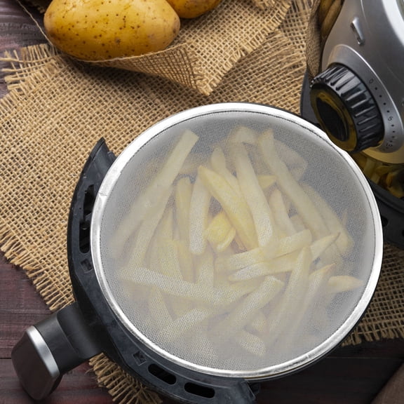 RENACLIPY Grease Splatter Screen Stainless Steel Air Fryer Accessory for Home Kitchen Use