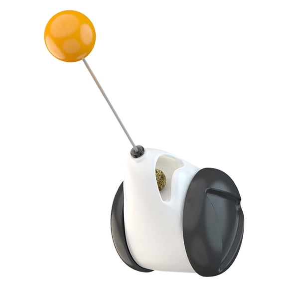 RENACLIPY Indoor Cat Interactive Toys Black ABS Plastic Doll for Cats 1Set