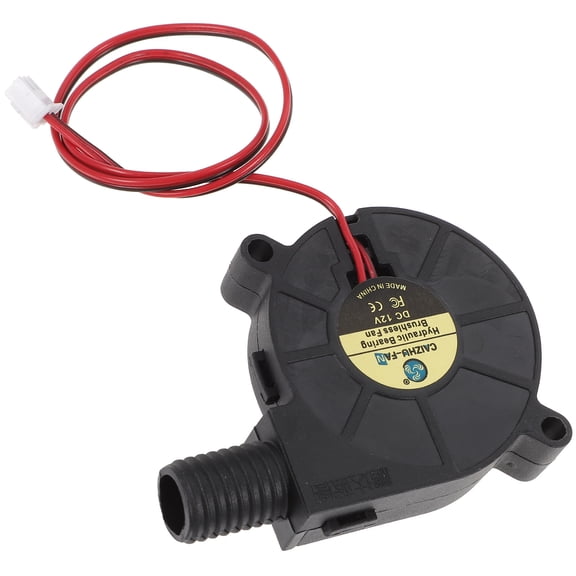 RENACLIPY Inflatable Replacement Blower Fan 12V Black Brushless for Outdoor Cooling and Airflow