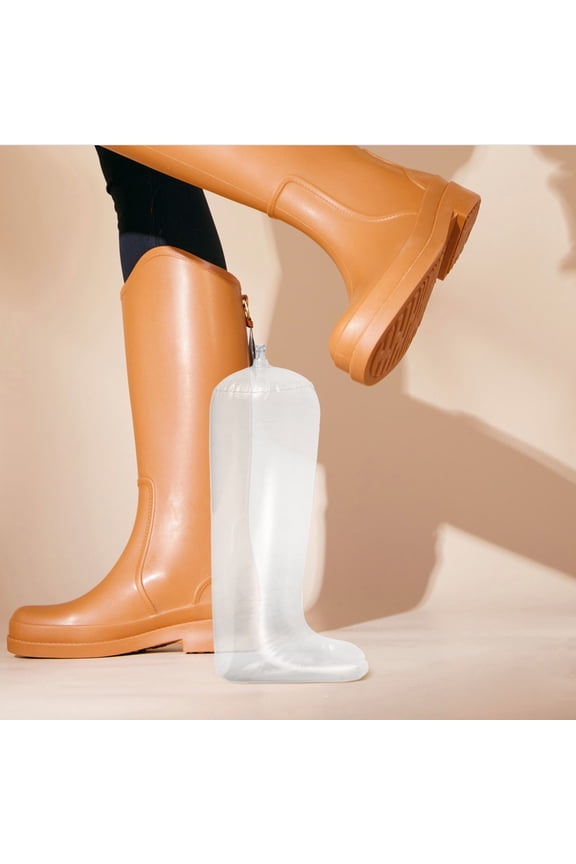 Clear PVC Boot Shaper Inserts for Maintaining Boot Shaft Shape and Organized Storage, and Reusable