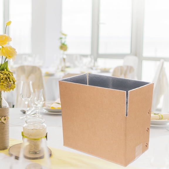 RENACLIPY Insulated Shipping Box with Aluminum Foil Lining, Easy Assembly for Cold Seafood Storage and Freshness