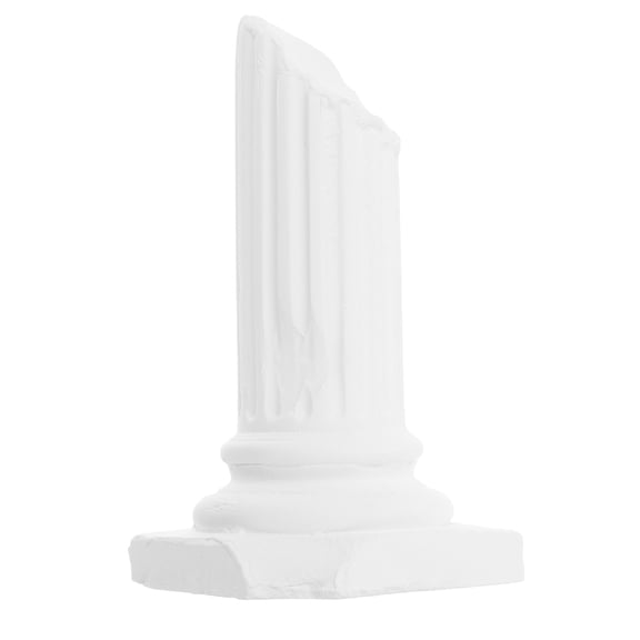 RENACLIPY White Plaster Style Roman Column Statue Home Decor 1 Count