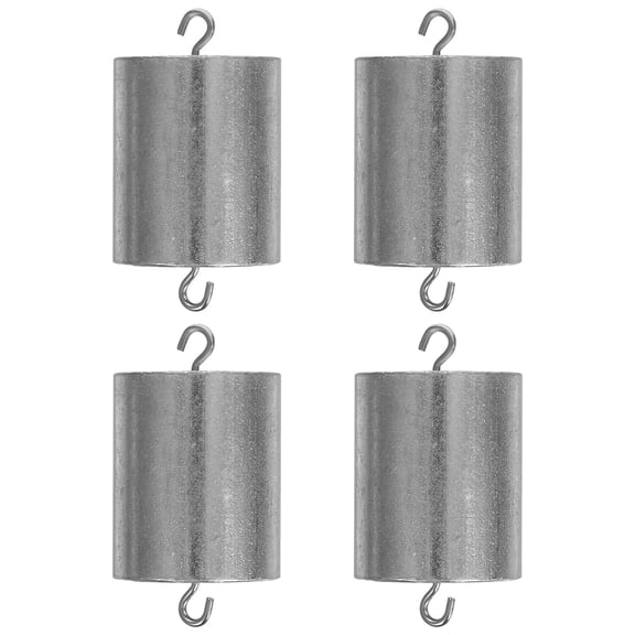 RENACLIPY 4Pcs Metal Calibration Mass Set with Double Hook Plated Silver for Scientific Experiments