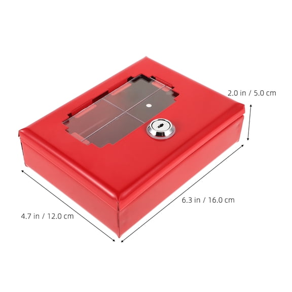 RENACLIPY Red Emergency Key Lock Box with Wall Mount for Secure Storage and Easy Safety Access