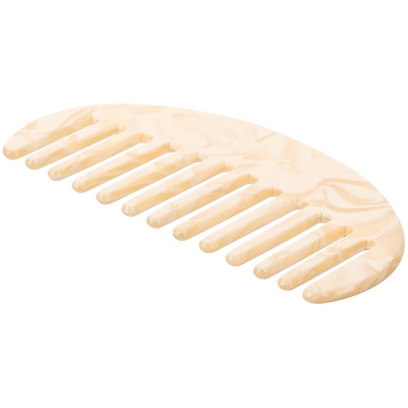 RENACLIPY Khaki Anti Static Curly Hair Comb Wide Tooth Detangler Made of Durable Acetic Acid Material