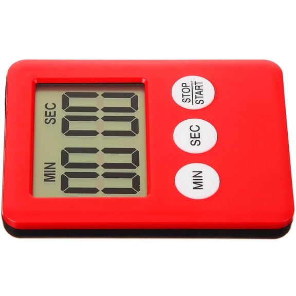 RENACLIPY Red Kitchen Timer Lightweight ABS Material Easy-to-Use Cooking Timer for Baking, Cooking, and Precise Time Management