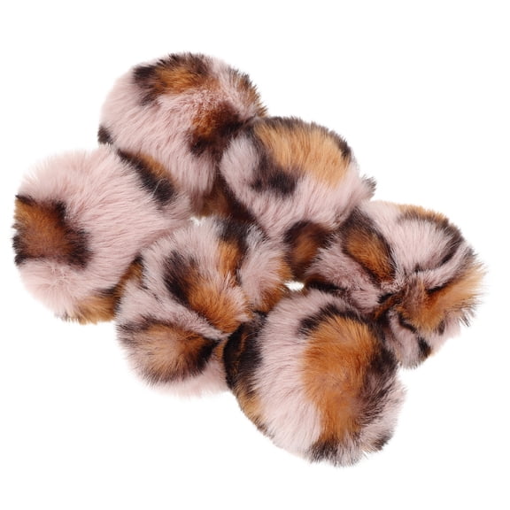 RENACLIPY 6Pcs Cat Scrunchie Balls Plush Ball Toys for Mentally and Physically Stimulated Cats