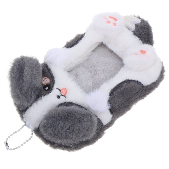 RENACLIPY Plush Photocard Holder Keychain, Multi-Color Cute Animal Shape, Portable Accessory for Office and Travel