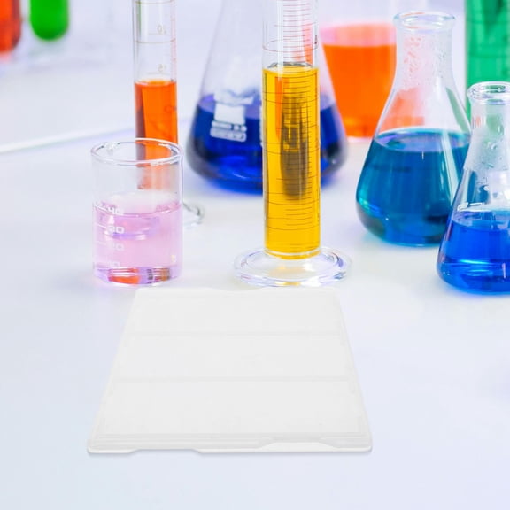 RENACLIPY Transparent Plastic Slide Storage Box for Lab Organization, 4 Pieces, Secure and Stackable