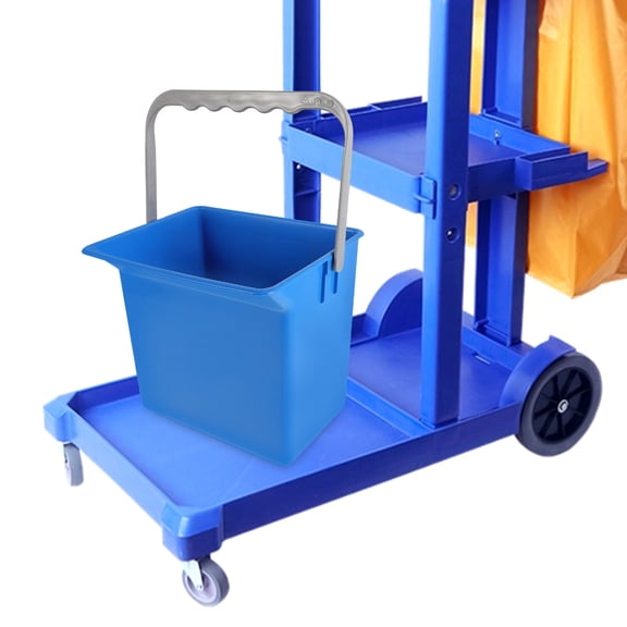 RENACLIPY Large Capacity Plastic Cleaning Bucket with Handle and Measurement Markings for Home Use