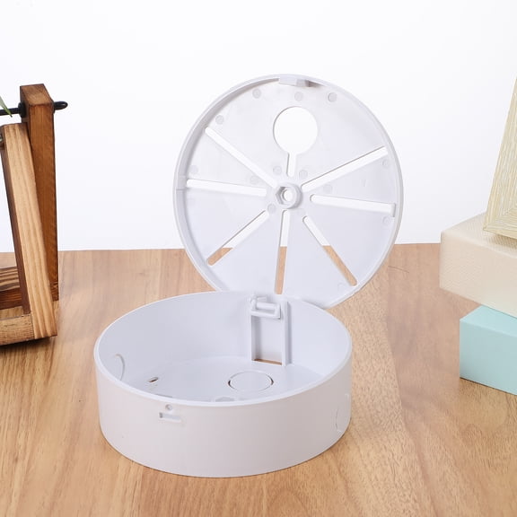 RENACLIPY Large Capacity Round Camera Junction Box with Smooth Edges for Secure and Safe Outdoor Electrical Wiring Connections