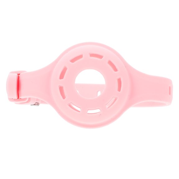 RENACLIPY Lightweight Pink Silicone Protective Cover for Pet Collar with Durable Material