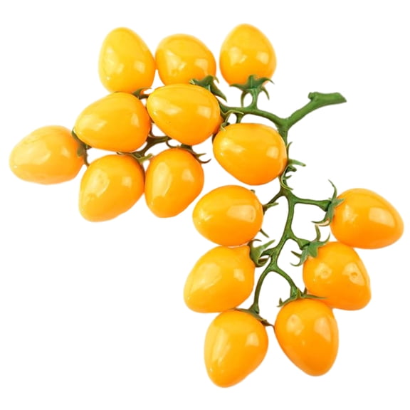 RENACLIPY Artificial Cherry Tomato Fruit Ornaments, Realistic Foam Simulated Fruit Models, Decorative Set for Home and Events
