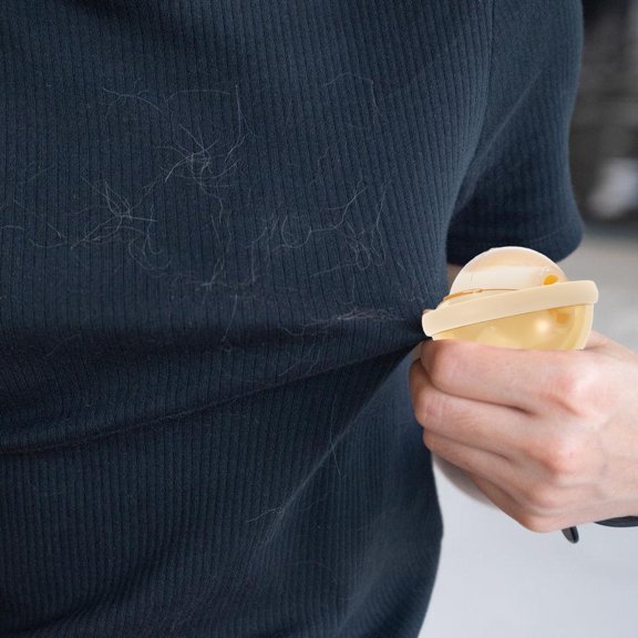 RENACLIPY Lint Roller for Travel Lint Roller Light Yellow ABS Dustproof for Pet Owners 1Pack