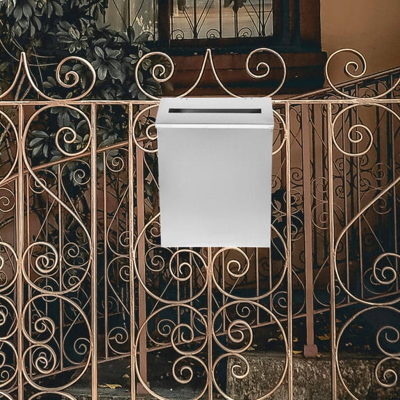 RENACLIPY Iron Wall-Mounted Mailbox with Large Storage Space and Modern Stylish Design for Home and Office