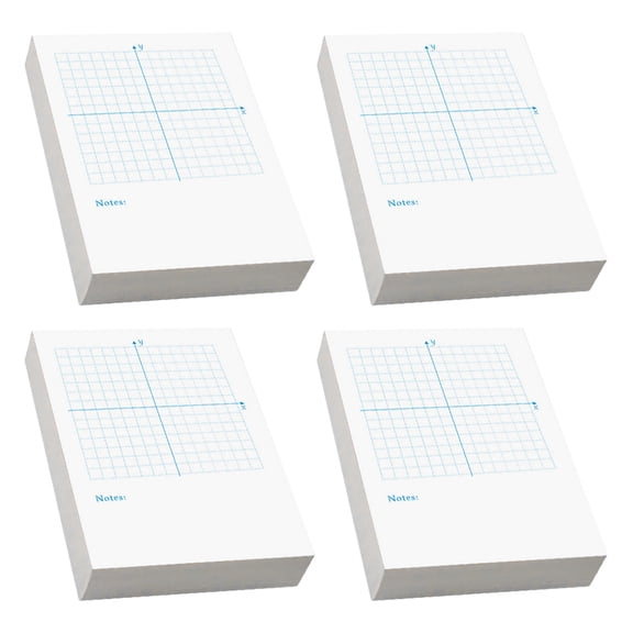 RENACLIPY Math Writing Notebook with White Grid Graph Paper and Xy Axes for Accurate Plotting