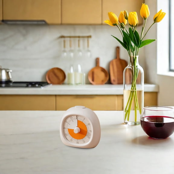 RENACLIPY White Digital Kitchen Timer with Loud Alarm, Easy One-Button for Cooking and Baking