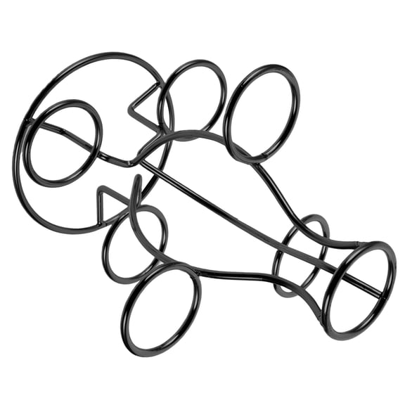 RENACLIPY Metal Hexagonal Display Stand Black Holder for Crystal Decor, Home Office, 1 Set