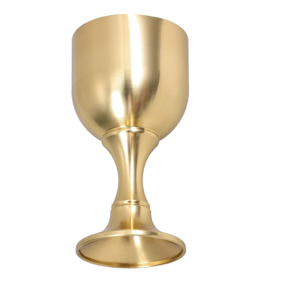 RENACLIPY Vintage Metal Goblet in Golden Copper Finish for Wine, Liquor, Coffee, and Cocktail Serving