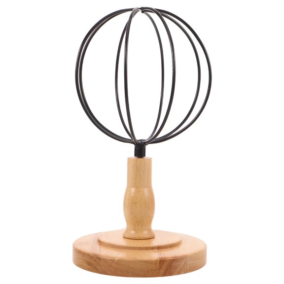 RENACLIPY Metal Hat Stand with Detachable Wood Base for Baseball Caps Fedora and Sun Hats