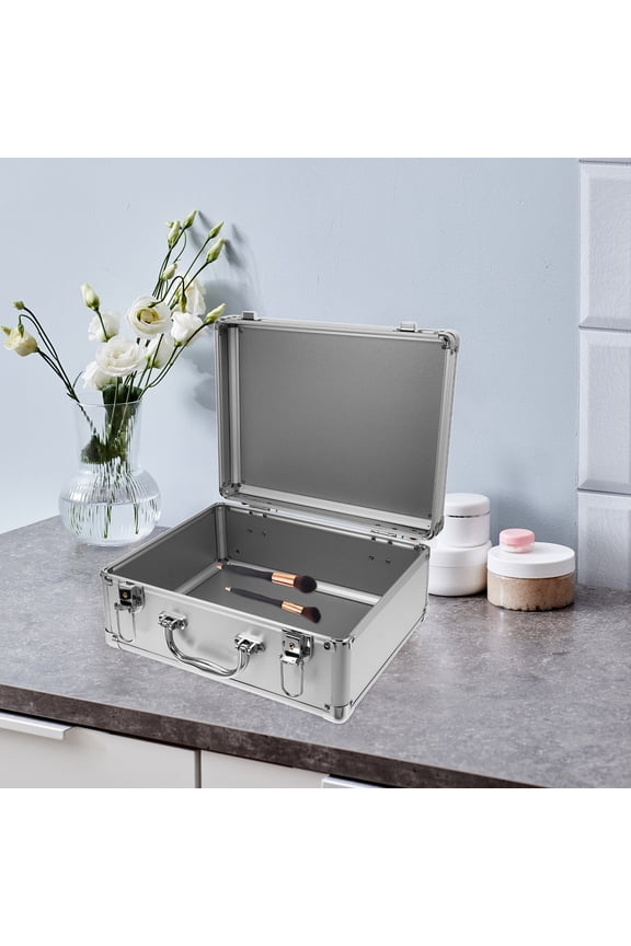 Metal Briefcase Portable Tool Organizer Case for Men and Lightweight