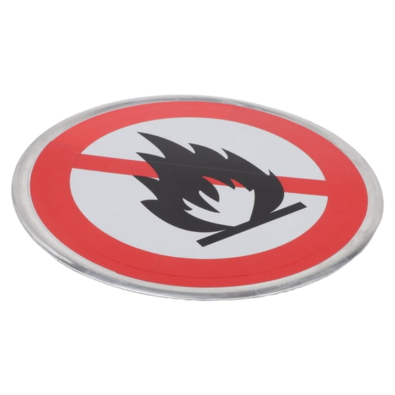 RENACLIPY Metal No Campfires Warning Sign - Weather Resistant Aluminum Outdoor Camping Safety Sign for Fire Prevention, 1 Set